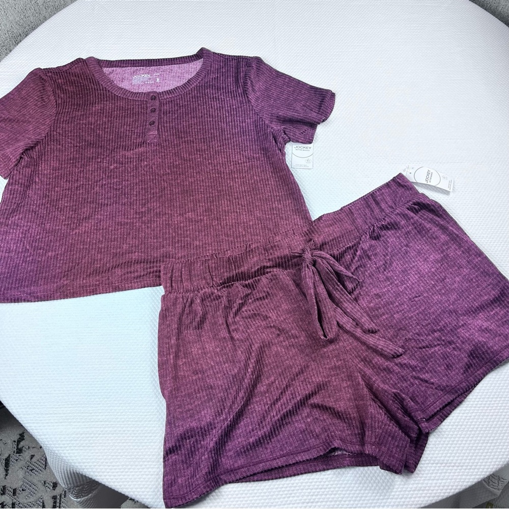 Jockey Pajama Short Set Plum XL